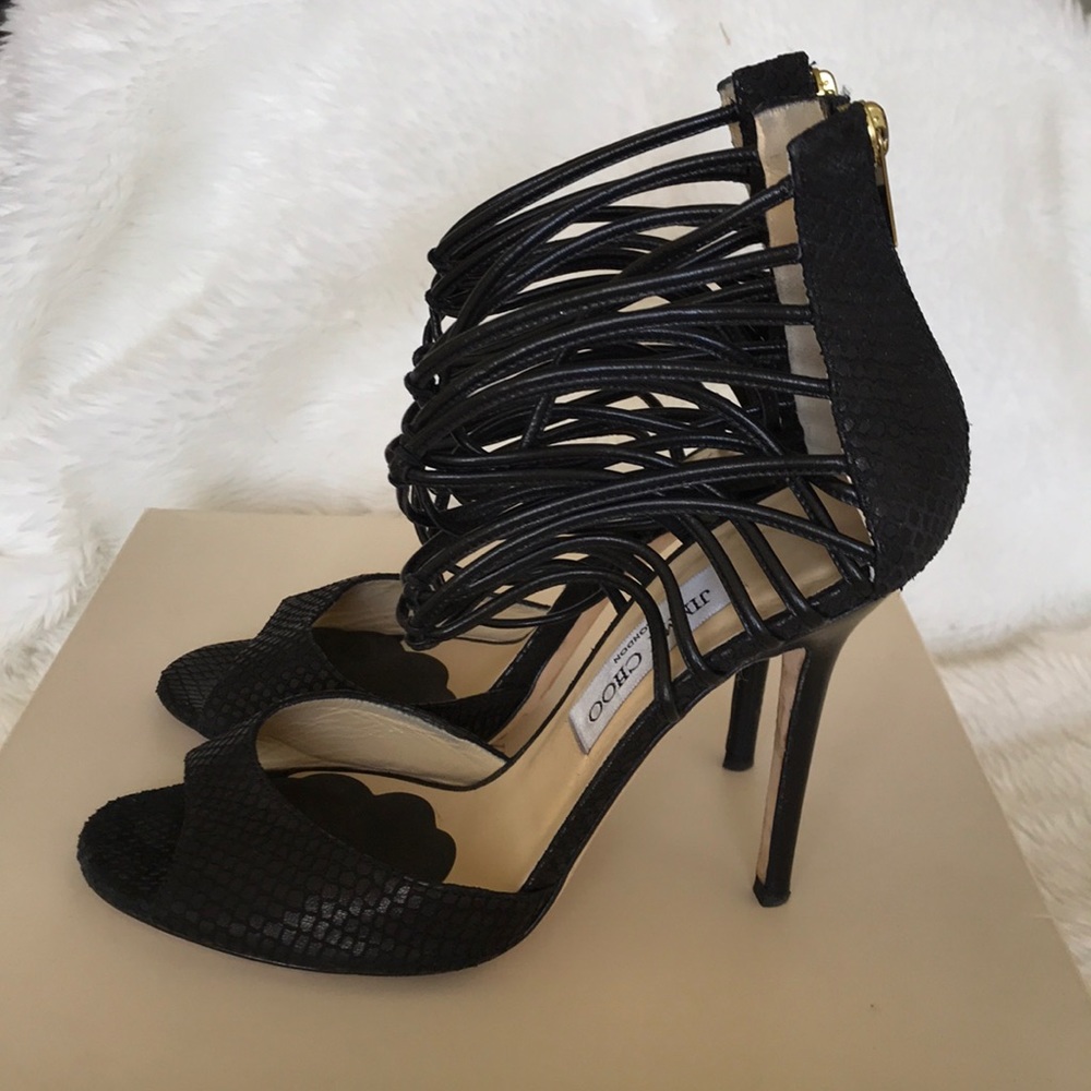 strappy jimmy choo heels